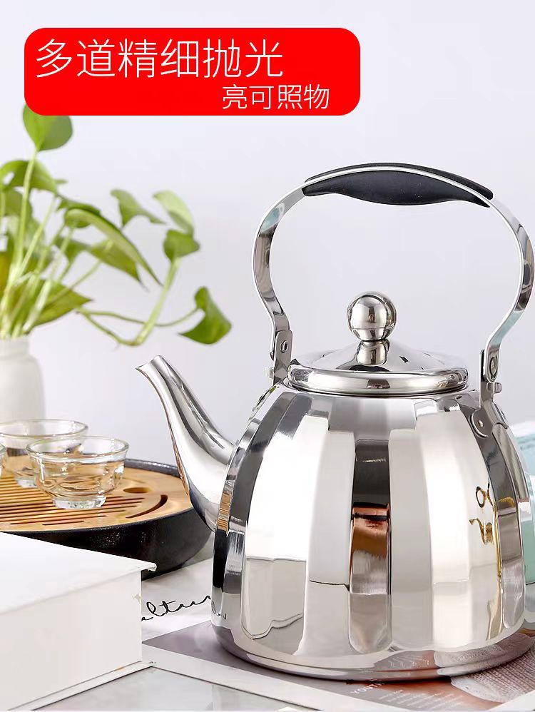 饭店用加厚不锈钢茶壶泡茶壶提把水壶酒店餐厅用大茶壶户外烧水壶详情7