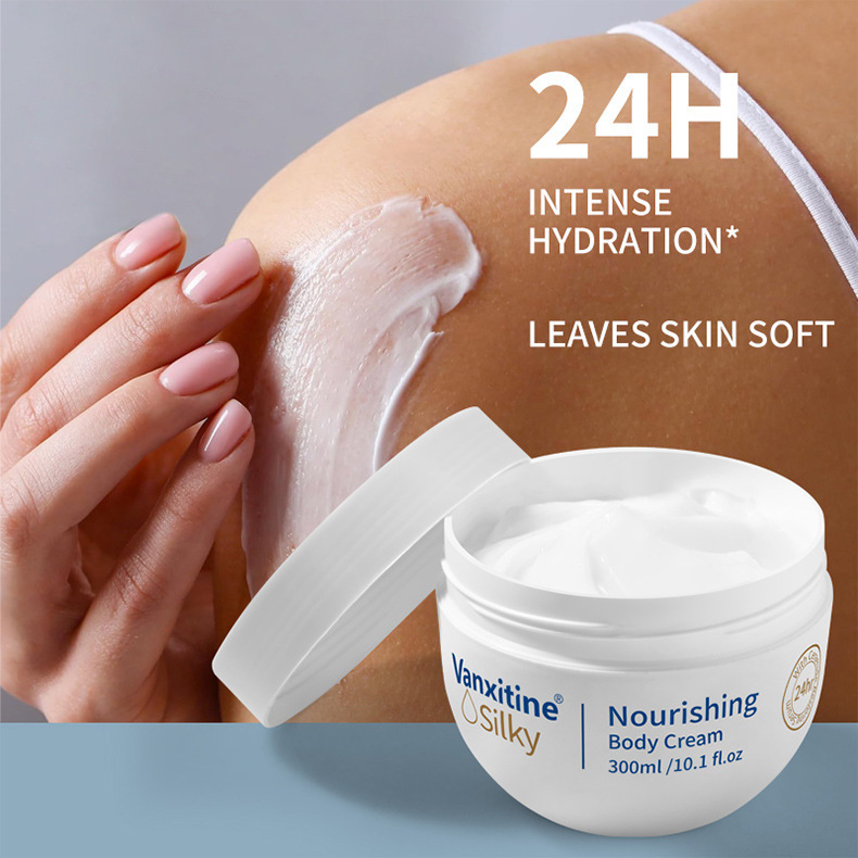 Cross-border Body lotion large white bowl Body lotion Moisturizing Dry Skin Moisturizing Fragrance Moisturizing Cream 300ml export pic 7