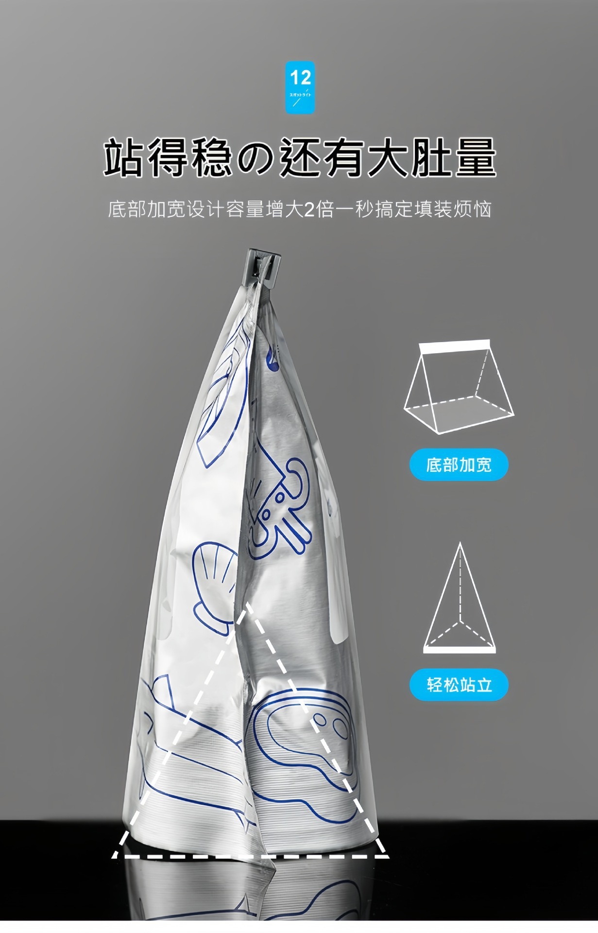 Aluminum foil sealed fresh-keeping bags, food-grade refrigerator refrigeration special self-sealing bags, zipper sealed packaging bags wholesale pic 10