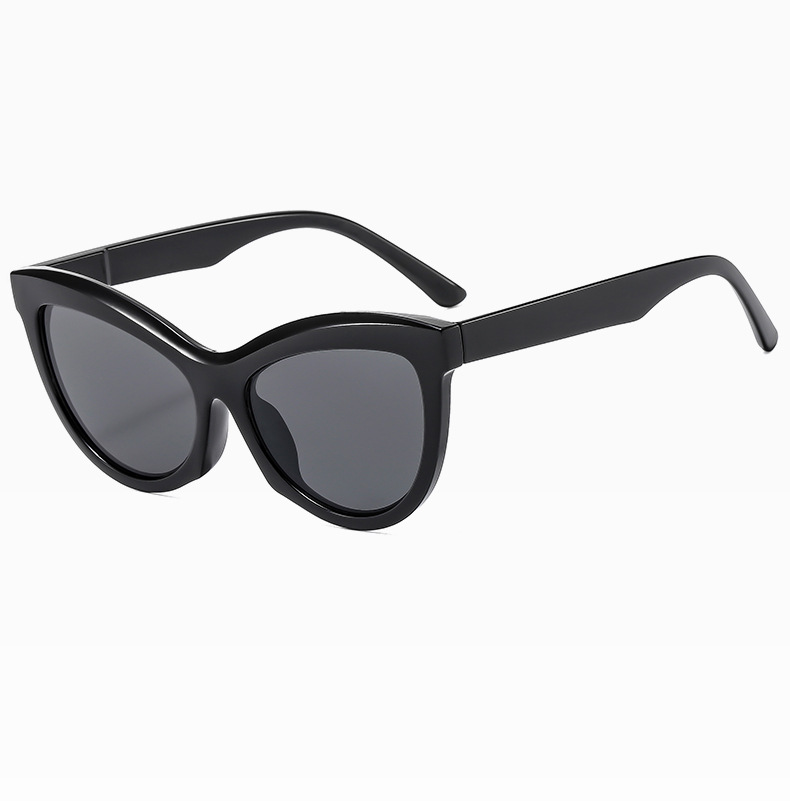 2024新款猫眼太阳镜女时尚个性穿搭走秀眼镜男防晒遮阳墨镜潮批发详情15