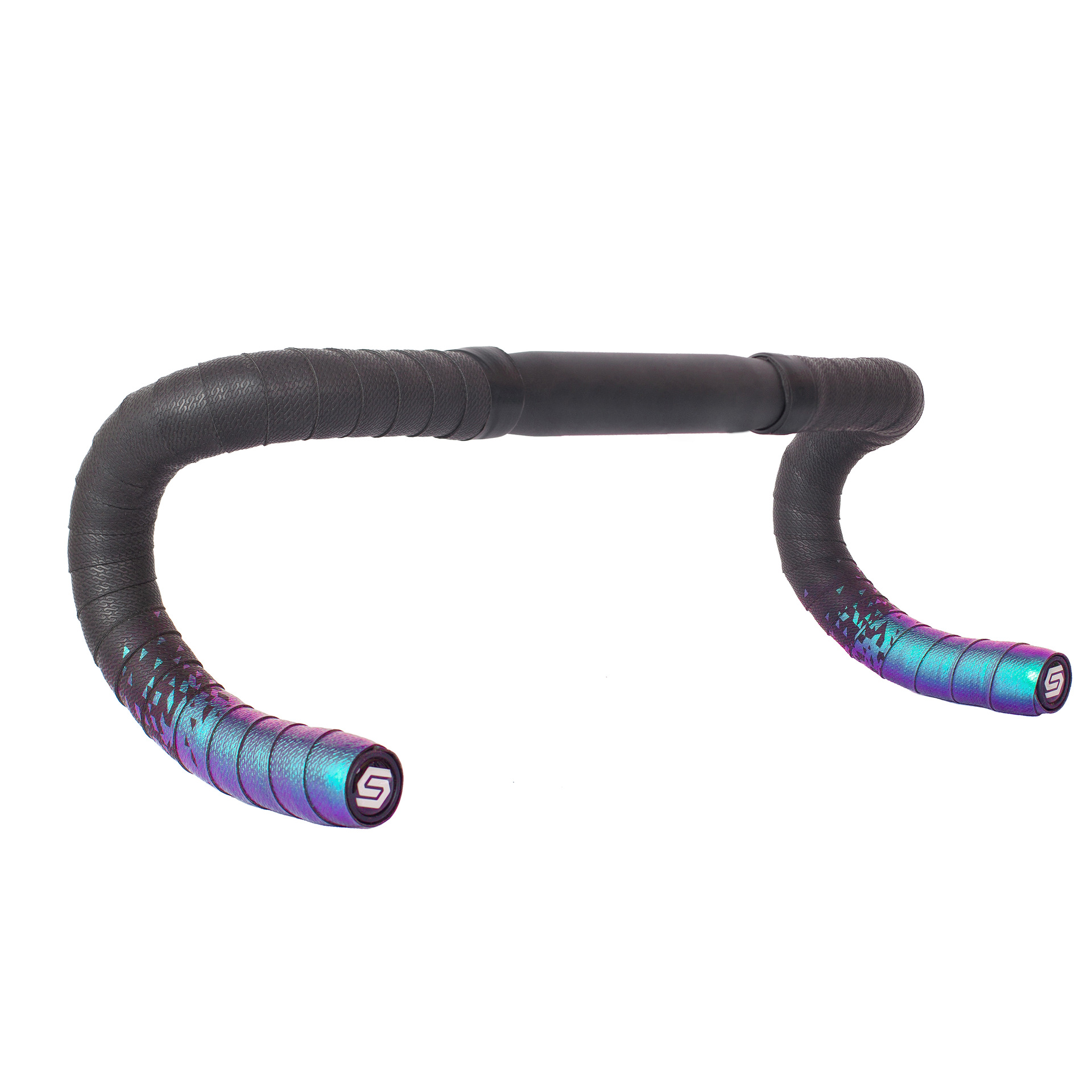 Cross-border gradient color road handlebars with anti-slip and shock-absorbing fixed flying two-color bicycle curved handlebars and leather breathable handlebars pic 15