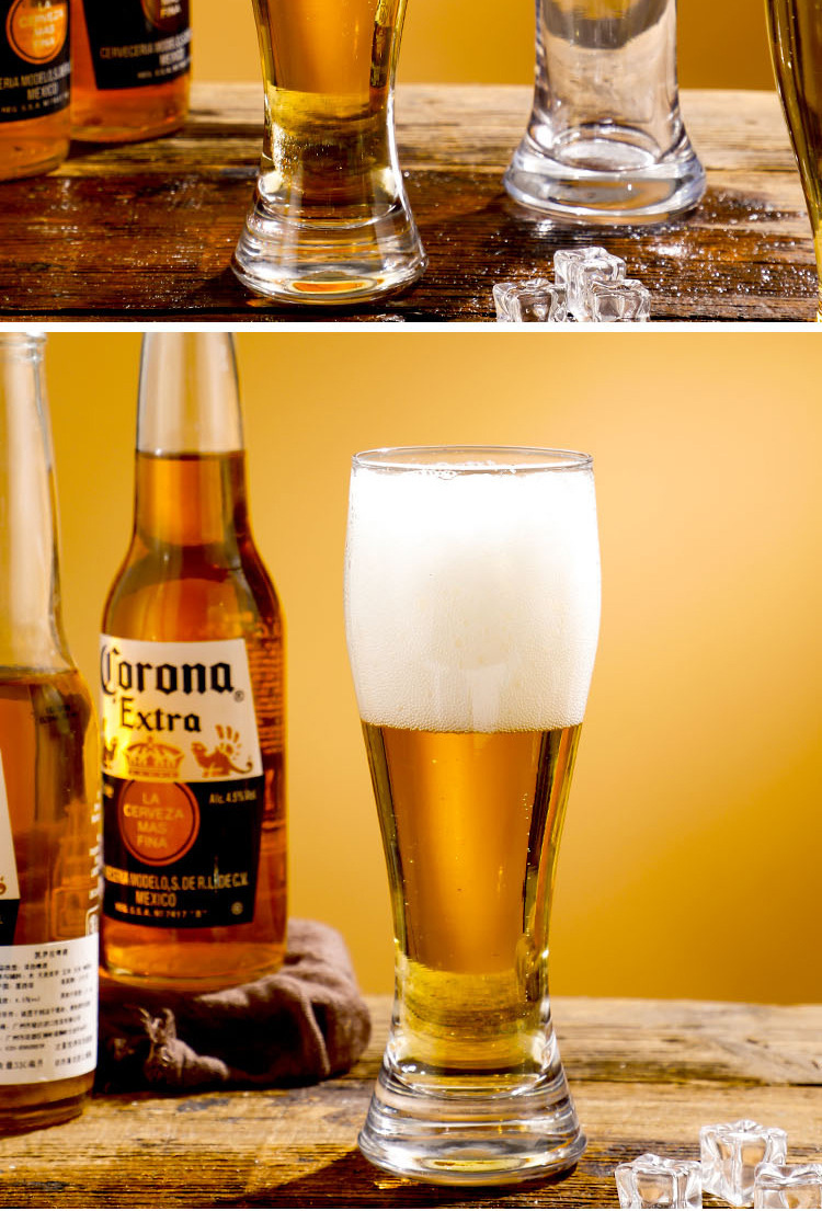 Craft beer glass, draft beer glass, household creative and personalized large draft beer wheat glass, bar special glass pic 12