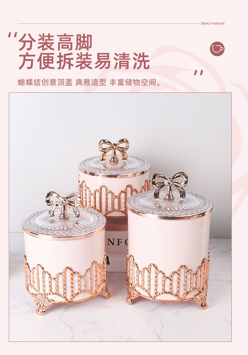 European-style Muslim cross-border home storage jars, tableware, table ornaments, table kitchen storage, European-style sugar jars pic 3