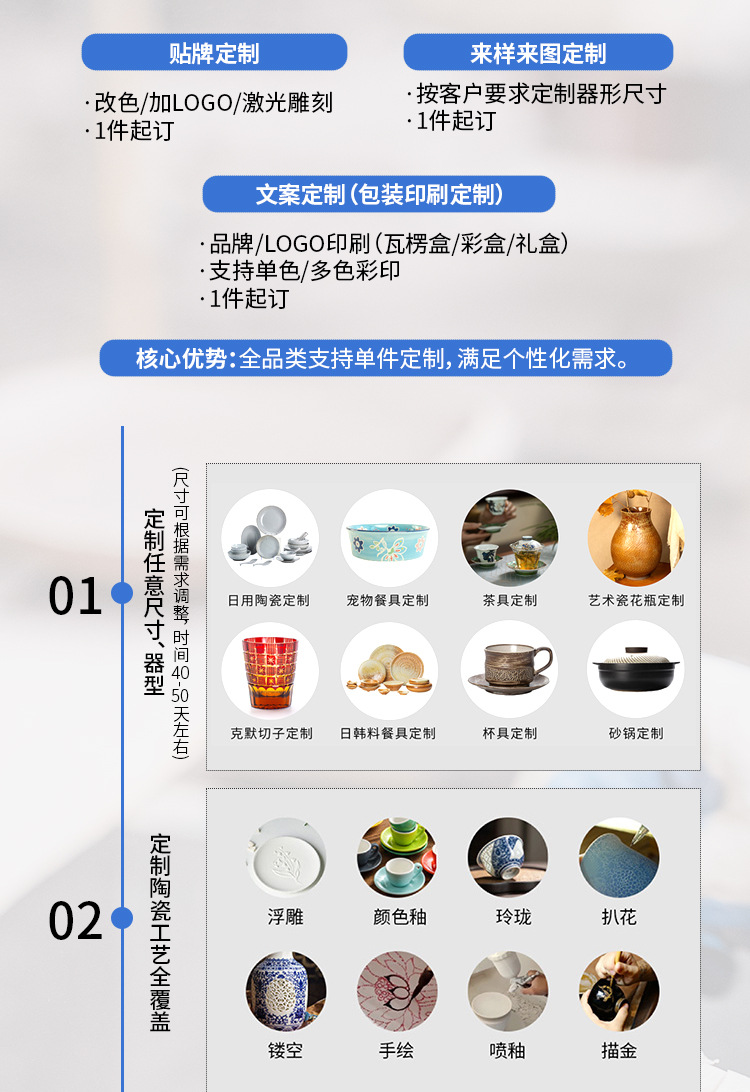美式釉下彩陶瓷盘子高级感日式简约家用菜盘水果盘西餐盘出口餐具详情4