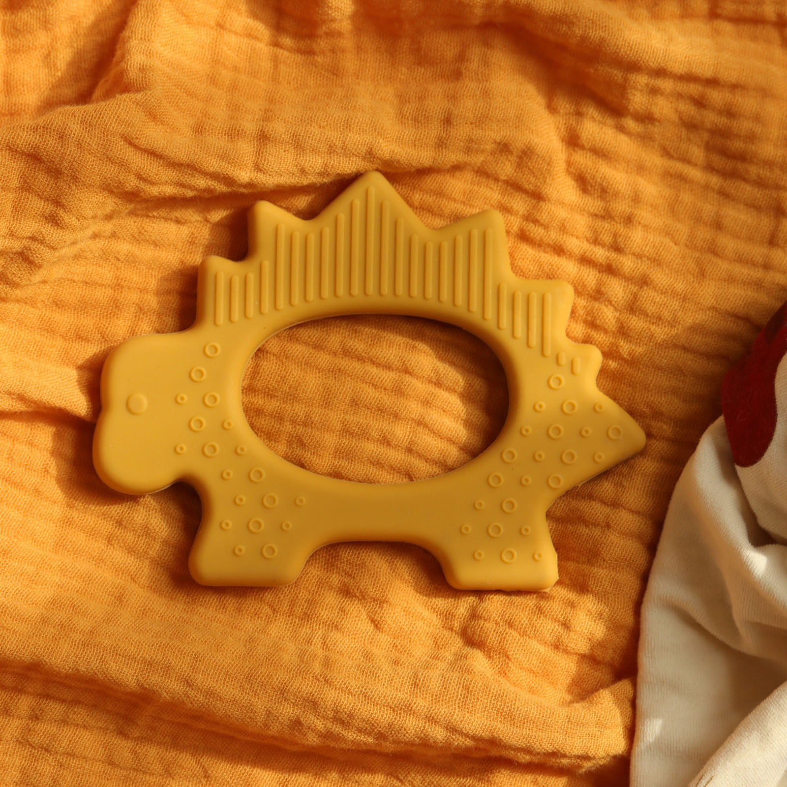 「母婴好物」宝宝磨牙棒 婴儿手拎恐龙牙胶环 食品级硅胶可入口 牙胶 安全舒缓宝宝出牙不适感详情8