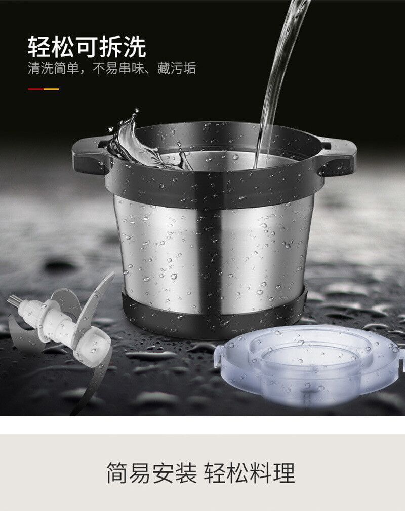 6L stainless steel electric meat grinder, 2L110V English meat grinder, 3L dual-speed, 8L large-capacity foreign trade meat mixer pic 32