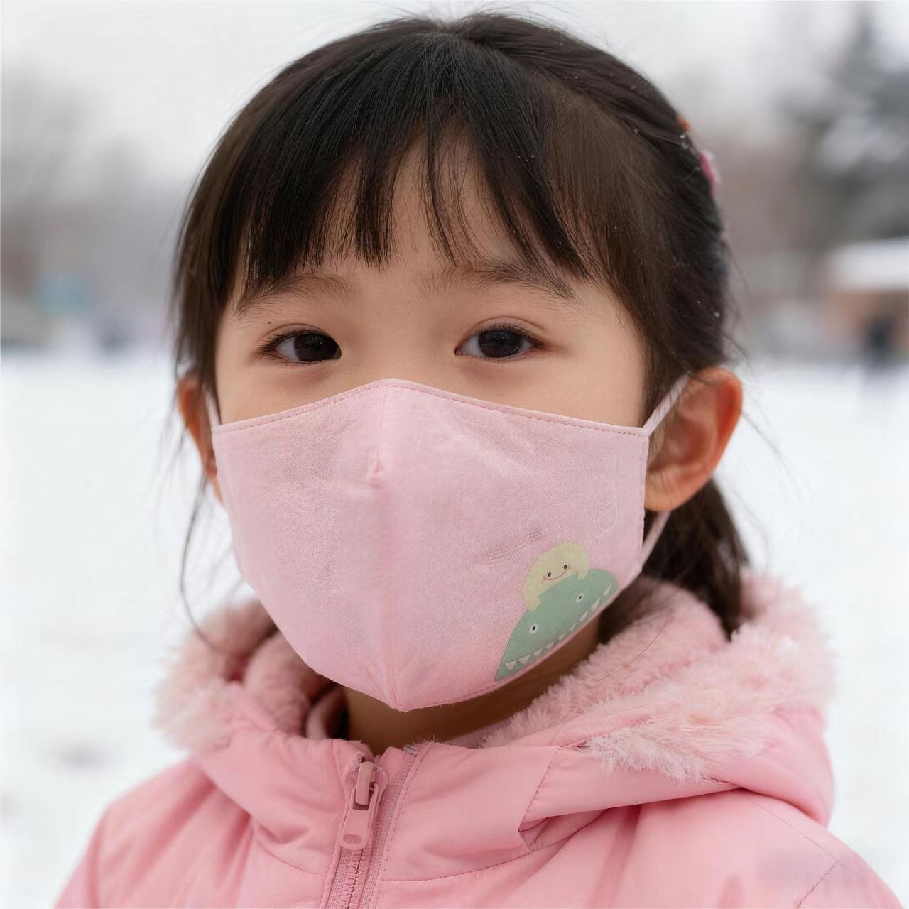 冬天儿童口罩纯棉保暖A级独立包装可水洗4-12岁可爱卡通布面罩详情15