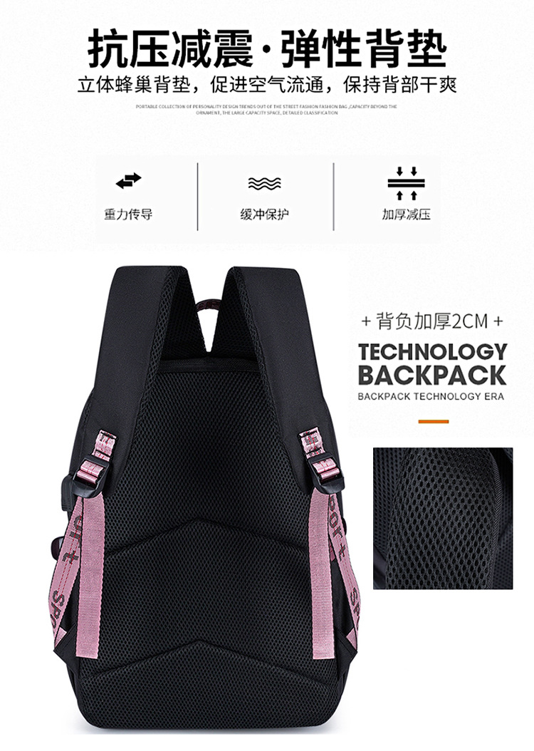 Classic style casual and fashionable hand-held shoulder accessory Korean-style pendant pattern backpack pic 4
