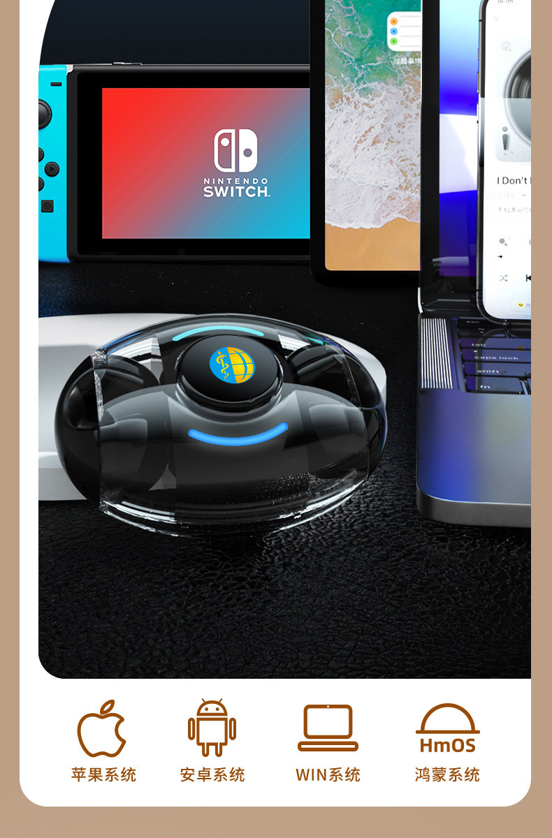 Cross-border creative fidget Spinner rotating Bluetooth headphones, in-ear sports and stress-relieving wireless V5.3 earbuds pic 19