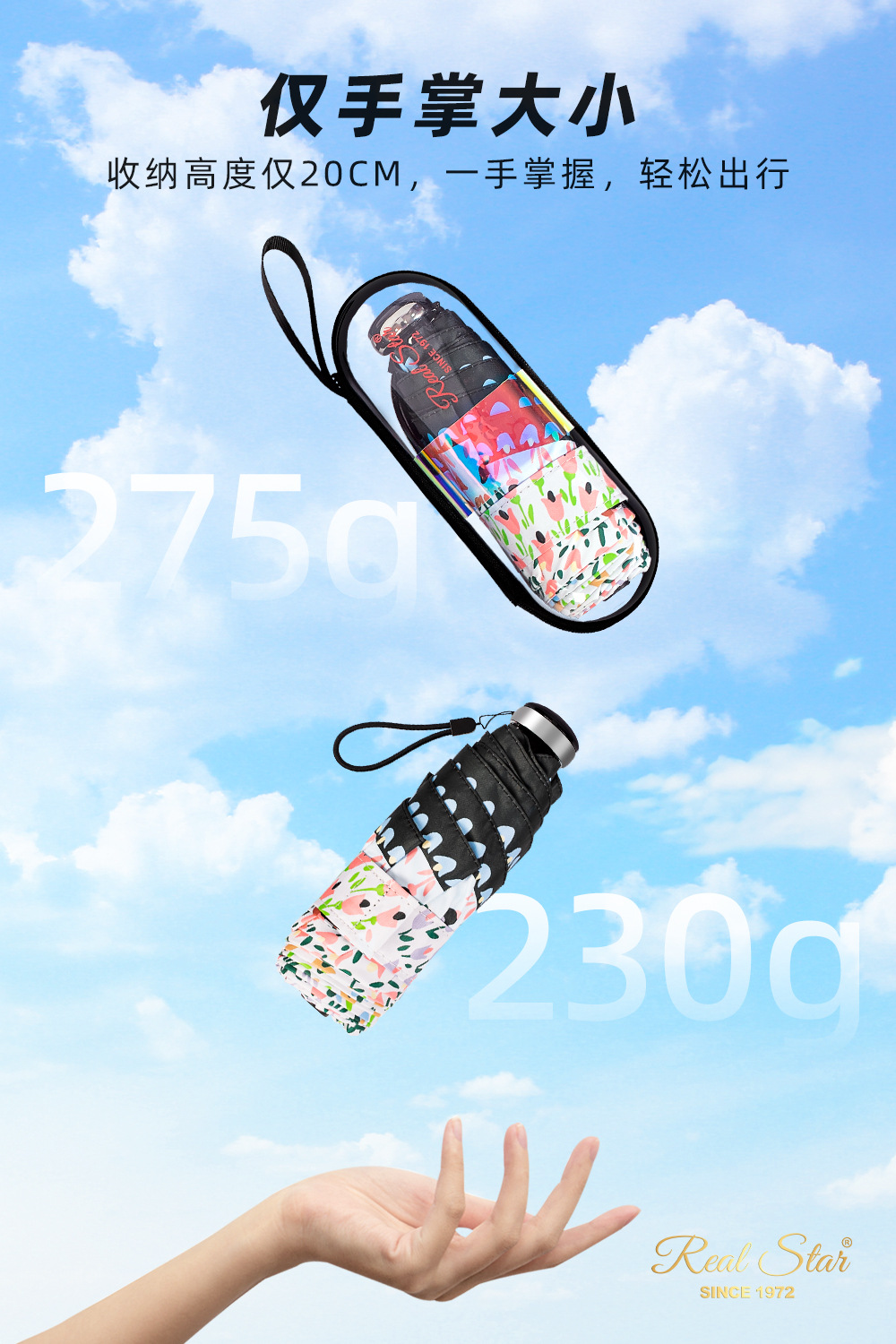 50% off new transparent shell umbrella creative souvenir gift, sun protection umbrella, full-color painted umbrella with Chinese trend pic 6