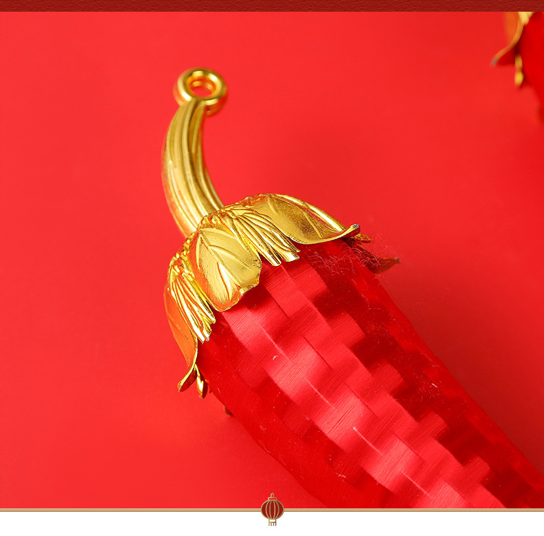 新居乔迁室内布置红辣椒串灯笼元旦装饰品车载喜庆挂饰配件详情7