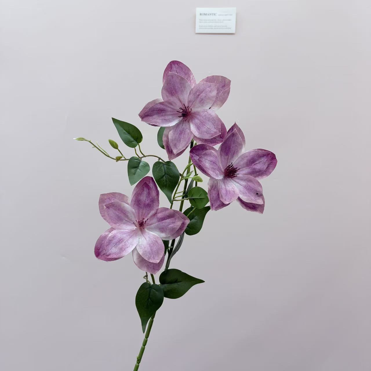 3头仿真铁线莲玉兰仿真花婚庆婚礼软装家居装饰婚礼插花跨境详情14