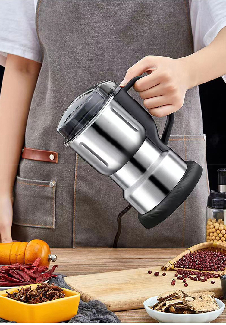 研磨机五谷杂粮打粉机小型家用粉碎机磨粉机大功率电动咖啡研磨机详情12