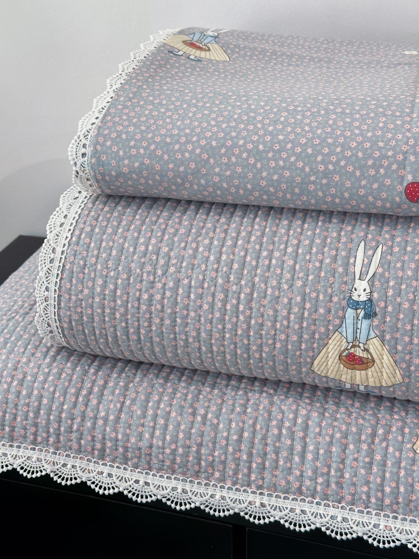 Lisa series, a three-piece set of all-cotton high-temperature sand-washed cotton bed cover, is skin-friendly, breathable and suitable for all seasons pic 93