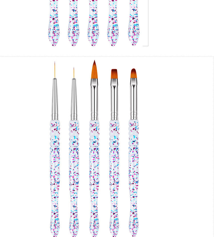 亚马逊跨境热卖工厂生产美甲笔套装极细拉线笔水晶笔美甲工具详情6