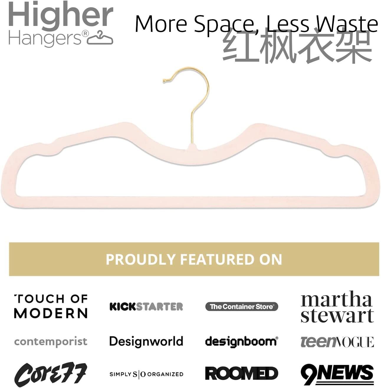 New personalized short-necked hanger that saves vertical space, anti-slip, dry and wet dual-purpose, shorter height, ultra-thin plastic hanger pic 25