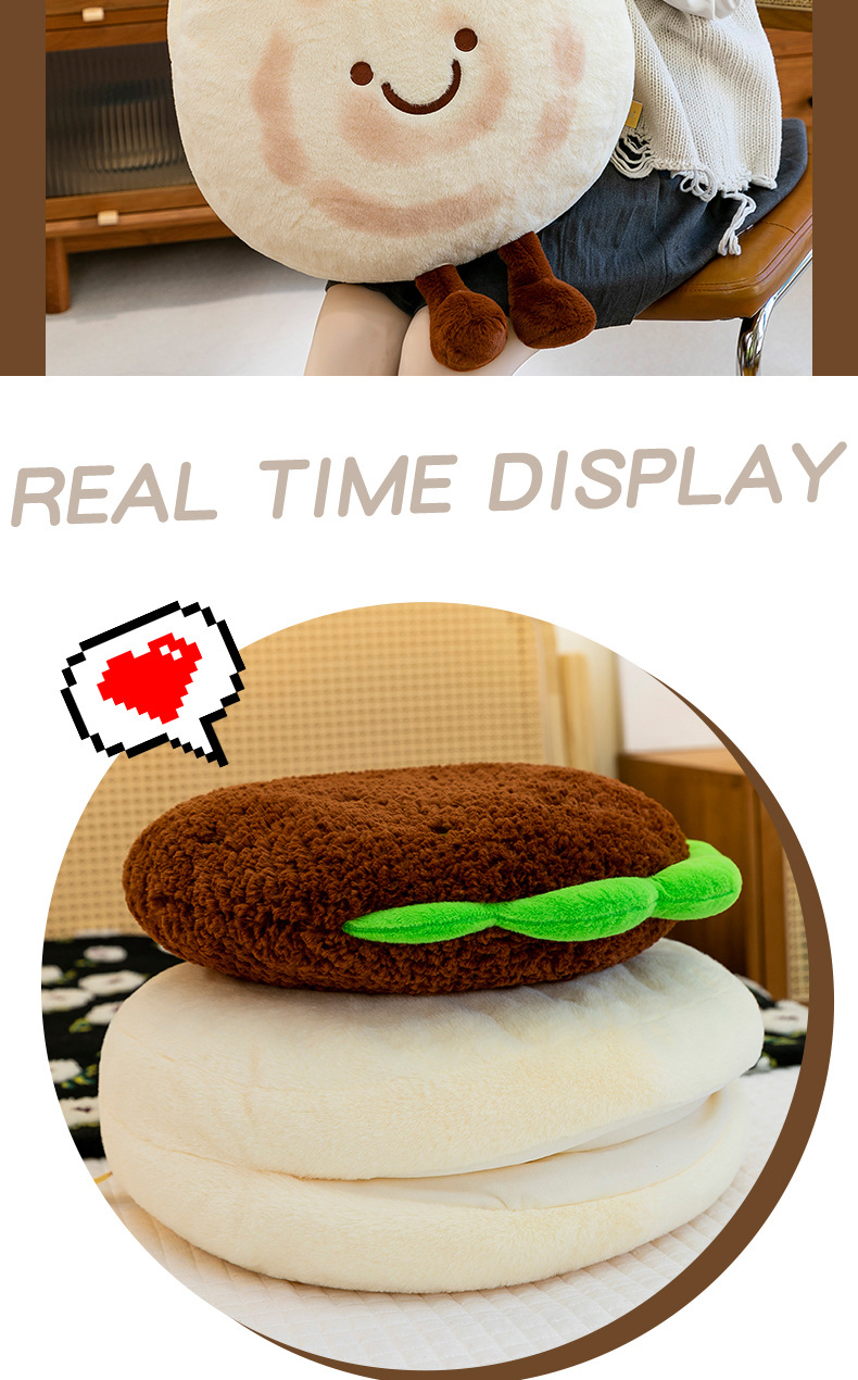 A creative new plush toy for meat sandwiches, a fun and cute meat sandwich doll pillow, is a perfect birthday gift for girls pic 16