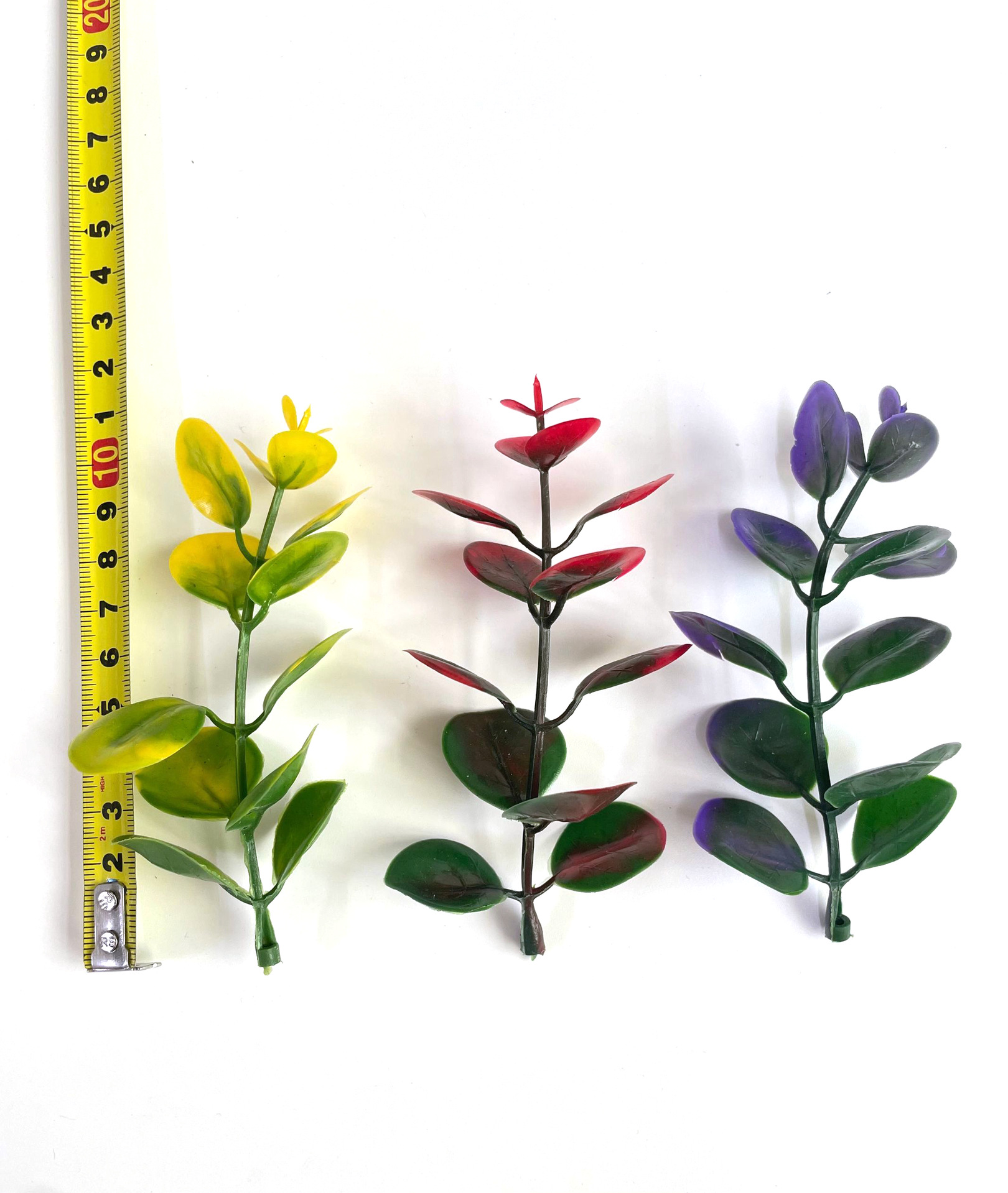 厂家批发仿真尤加利金钱草桉树叶绿植塑料水草假花配件办公园艺装饰详情14