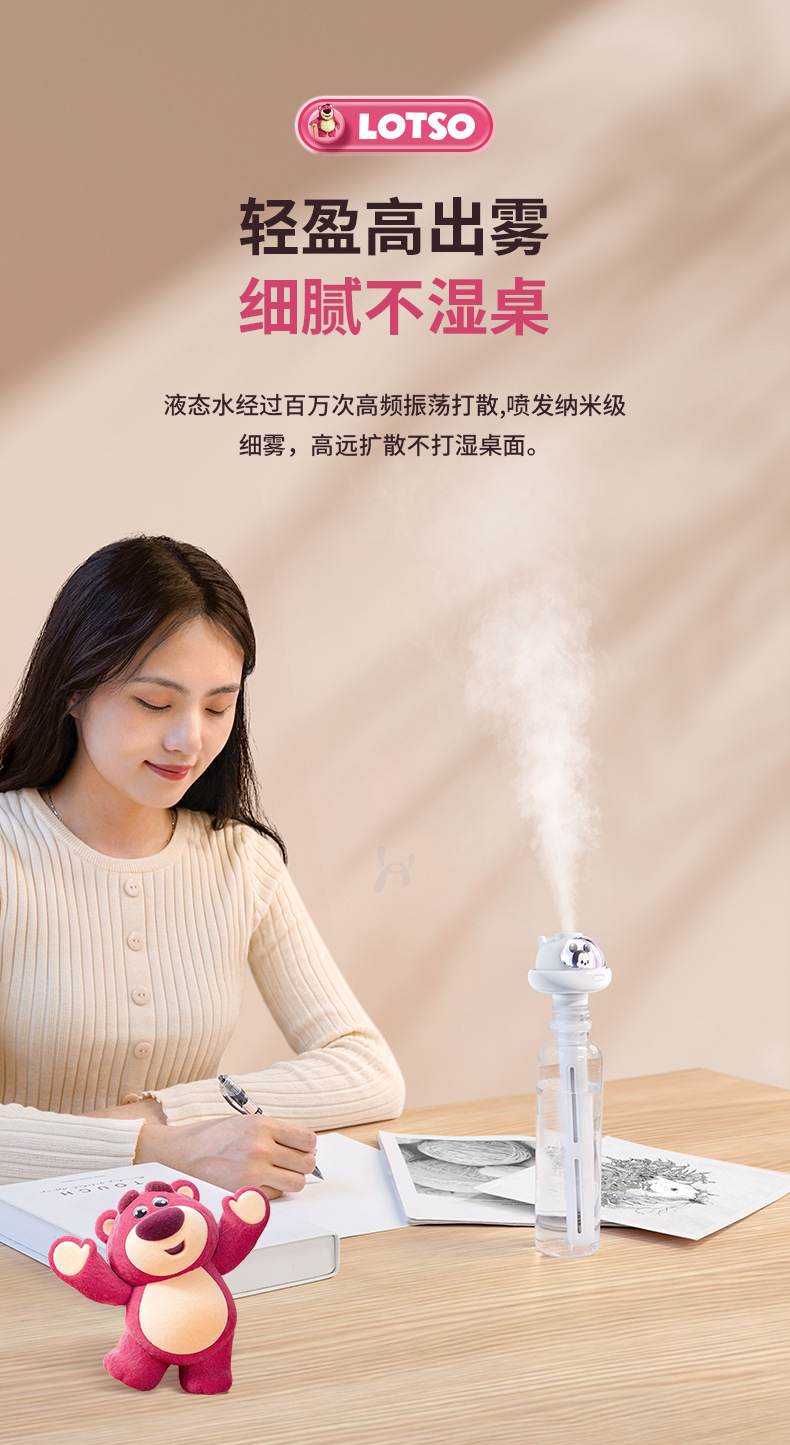 Disney usb charging home small portable air, car fog quantification bedroom mini desktop humidifier pic 23