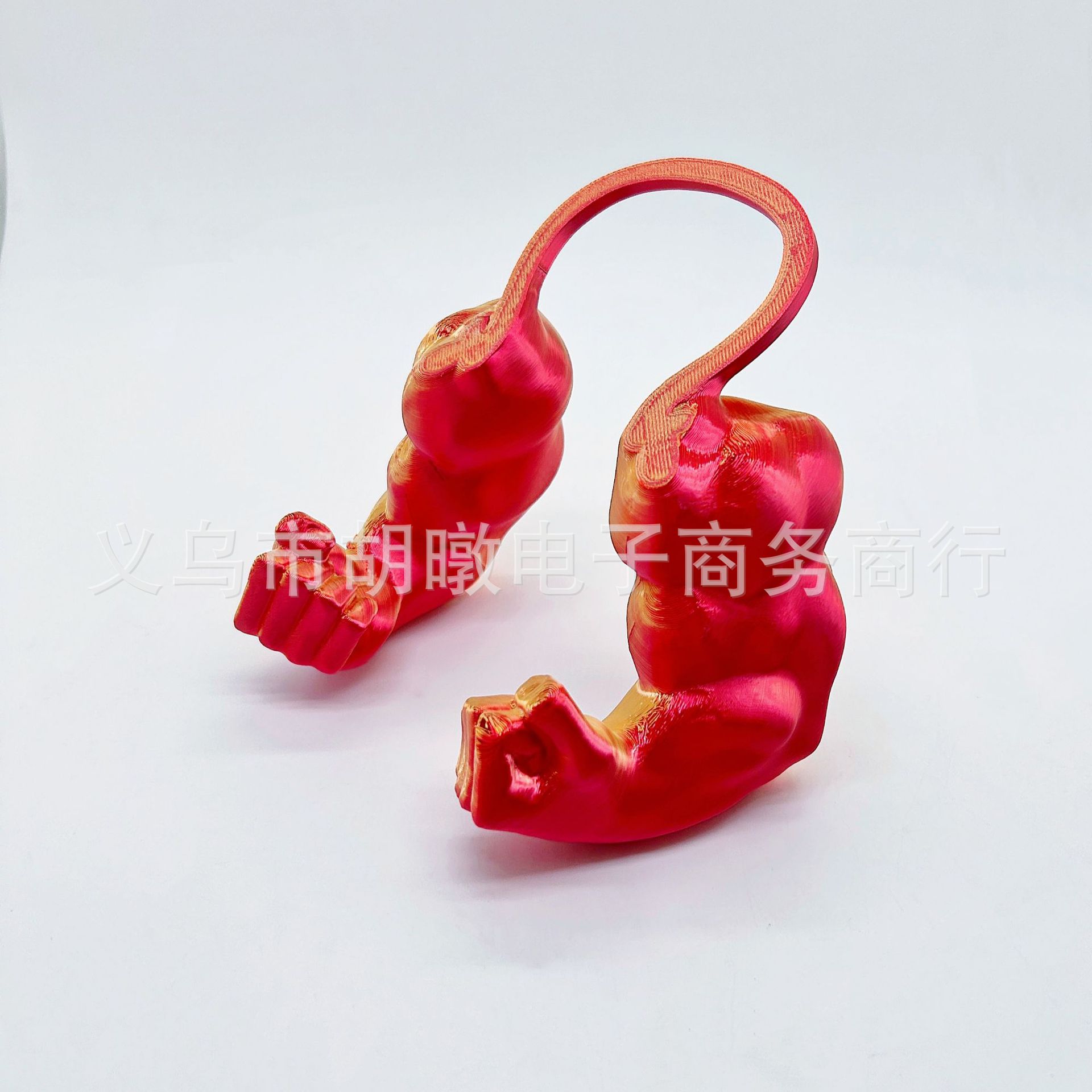 跨境Creative Green Giant arm3D打印恶搞宠物挂脖炫彩浩克手臂详情6