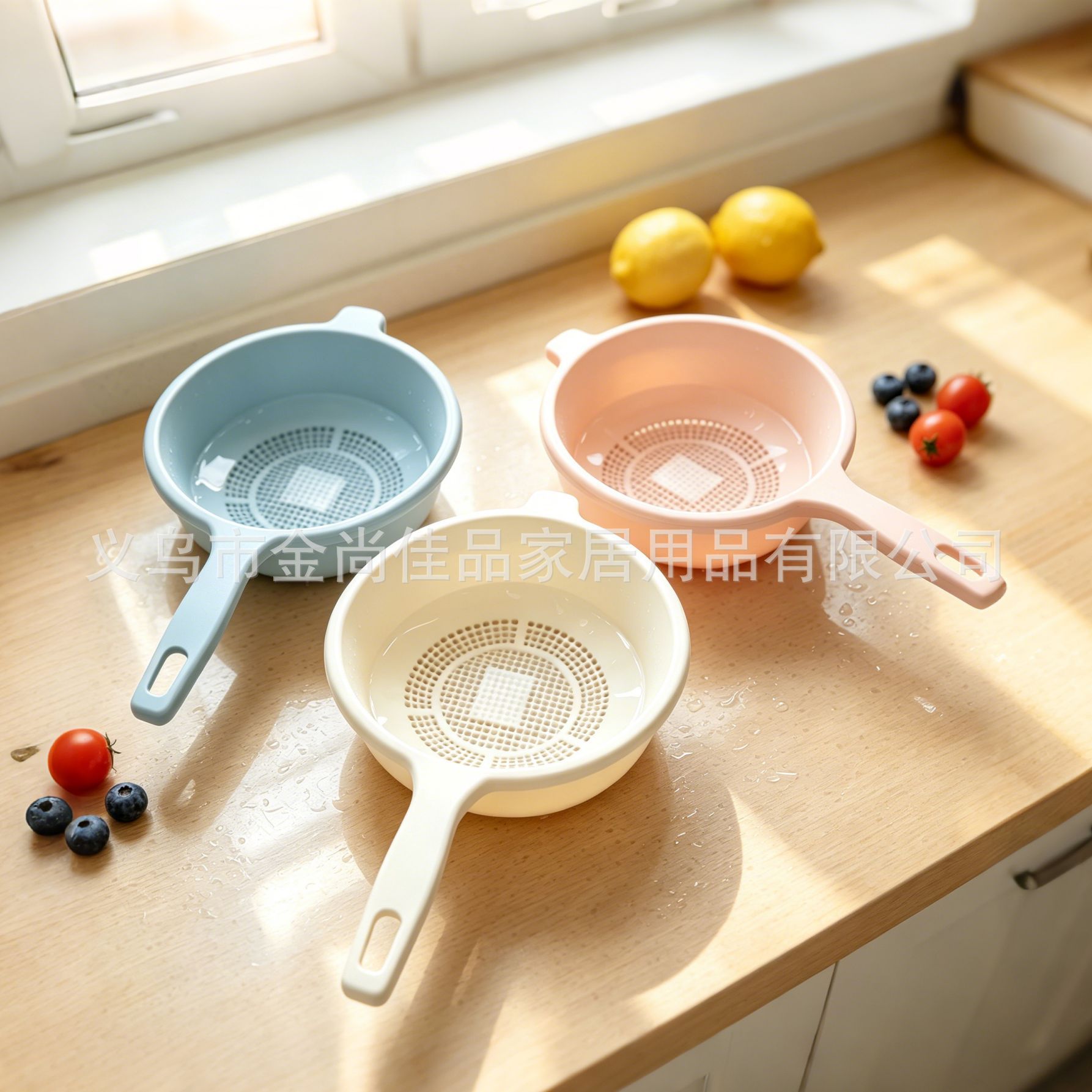 Creative circular vegetable and fruit storage sink vegetable basket with hollowed-out draining basket for home kitchen pic 8