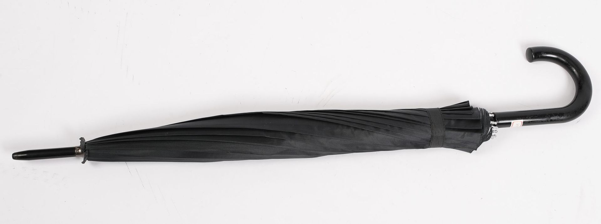 RST1248 foreign trade silver rubber long umbrella 55cm 21-inch 16K umbrella Automatic opening plastic handle black umbrella sun protection pic 1