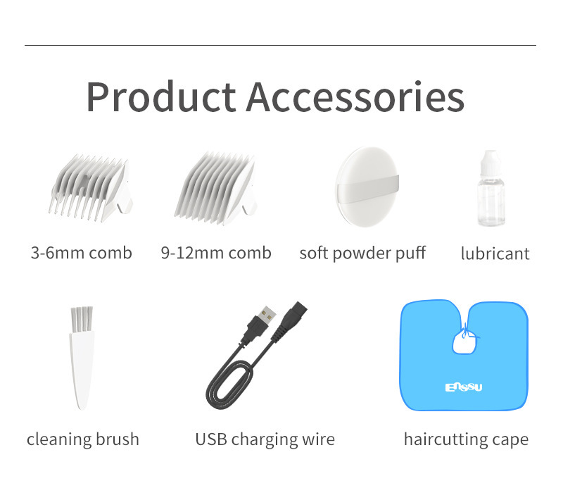 Sakura Baby Hair Clipper, a special hair cutting tool for babies, features ultra-quiet automatic hair suction and is a perfect electric clipper for newborns pic 17