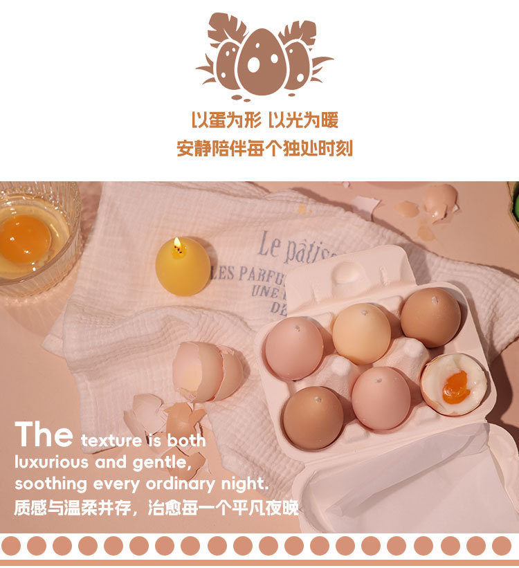 跨境香薰蜡烛复活节鸡蛋造型蜡彩色鸡蛋造型蜡烛外贸摆件礼物批发生日蜡烛详情6