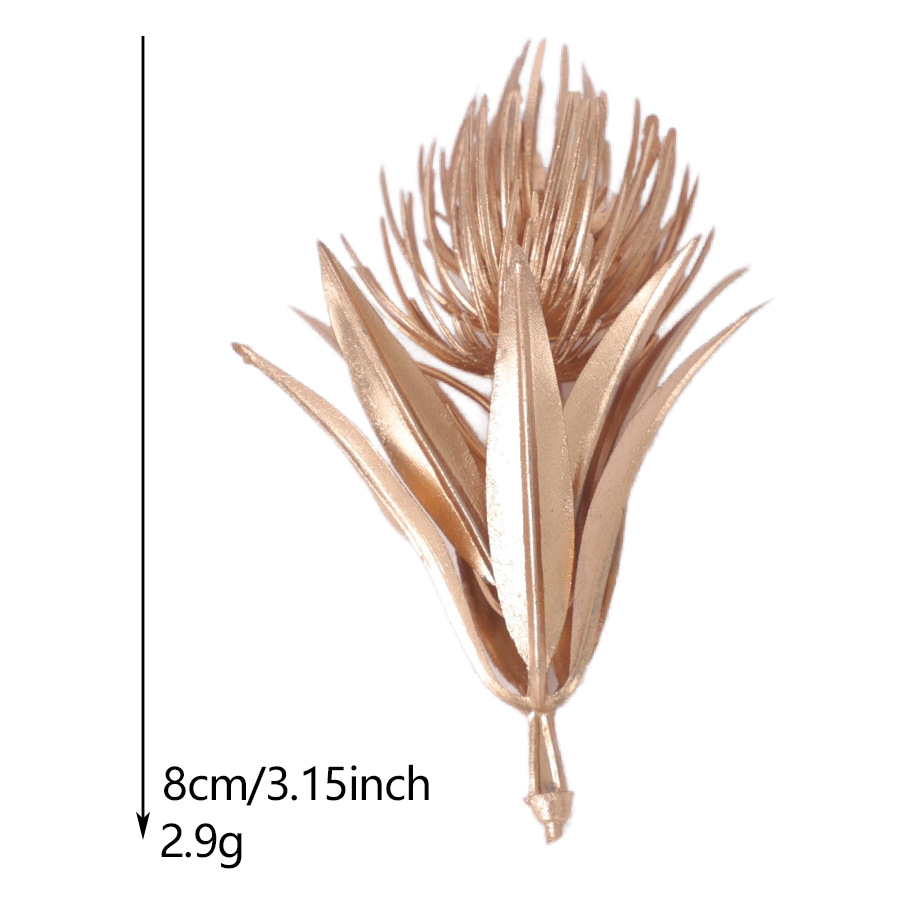 复古植物配件仿真金色叶子手工插花配件节日装饰仿真花跨境代发详情15