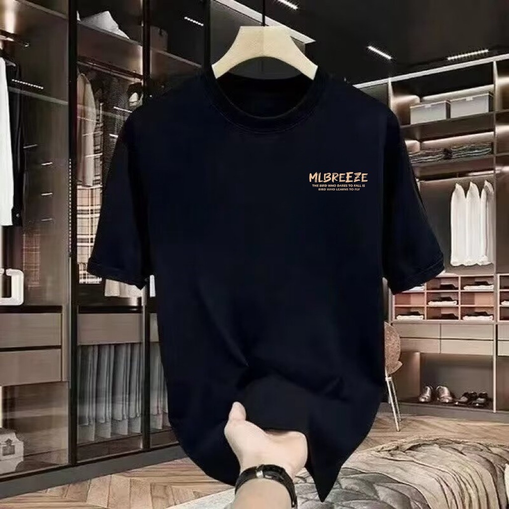 National trendy summer 2025 camiseta de manga corta hombre estampado cuello redondo cuerpo adolescente legging suelto camiseta pic 24