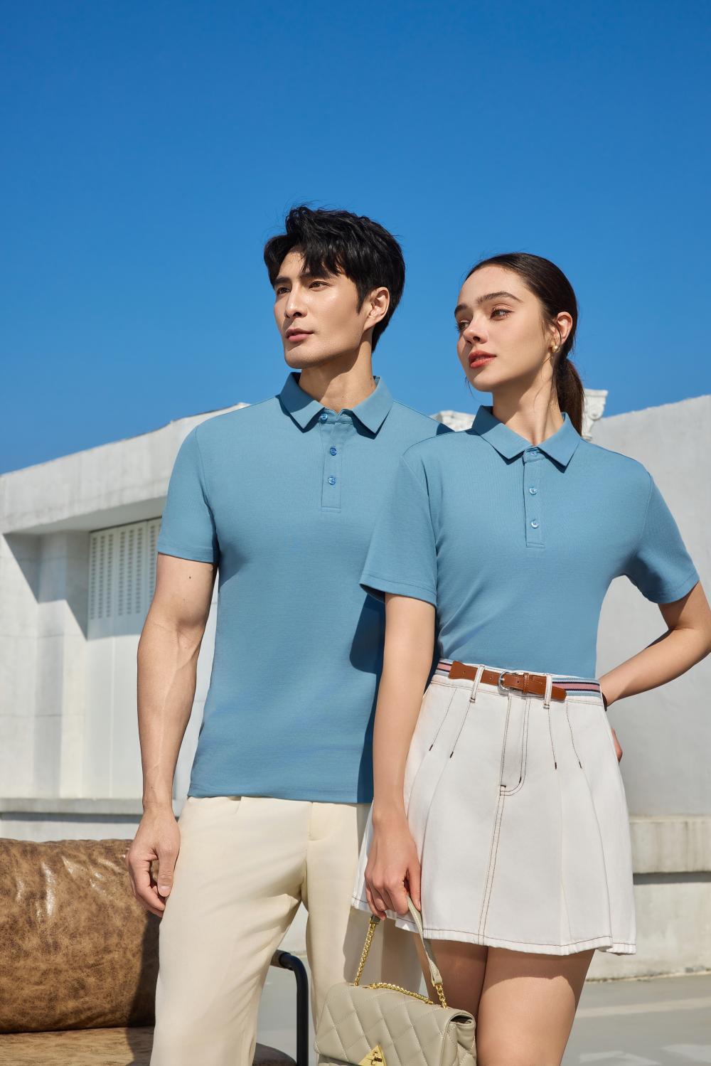 Polo衫女短袖时尚棉T上衣 Polo领连衣裙详情22