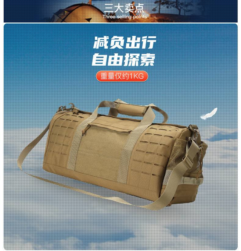 Yitu Wholesale commuter single-shoulder crossbody hand-carry travel bags for men, large-capacity outdoor storage luggage and fitness bags pic 10