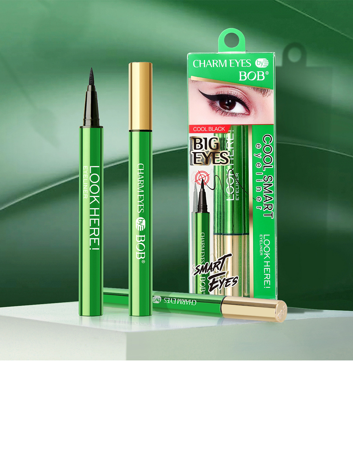 Cross-border exclusive bob eyeliner liquid pen, quick-drying, waterproof, long-lasting, non-smudging, natural and smooth, extremely fine eyeliner for the eyes pic 9