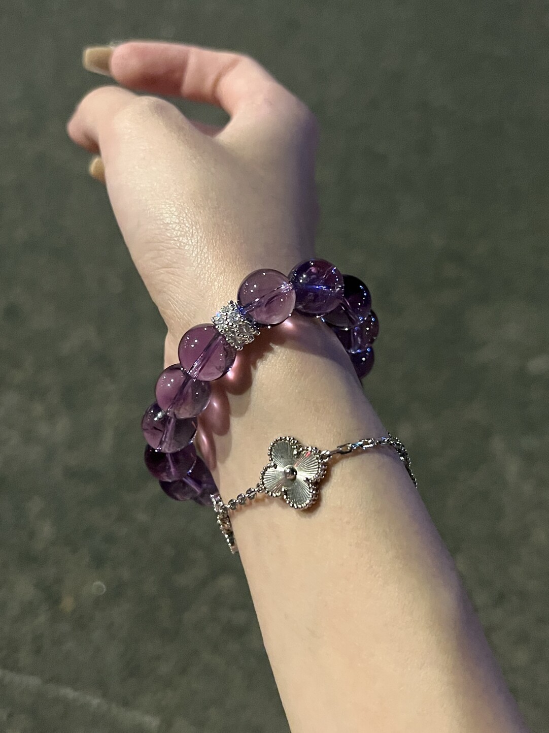 毕业收藏级全净体天然巴西紫水晶手链女高品质冰透梦幻紫水晶手饰详情23