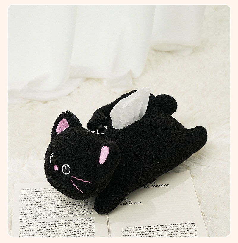 Original cute rabbit tissue box, bedroom and living room desktop decoration, tissue box, creative cartoon multi-functional tissue bag pic 14