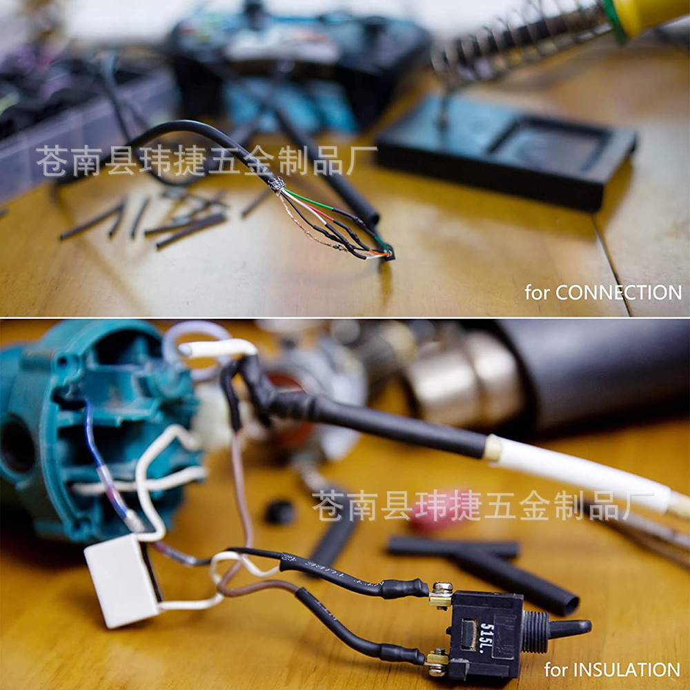 580PCS heat shrinkable tube insulating sleeve, flame-retardant electrical household wiring, data cable, color heat shrinkable tube, cross-border pic 22