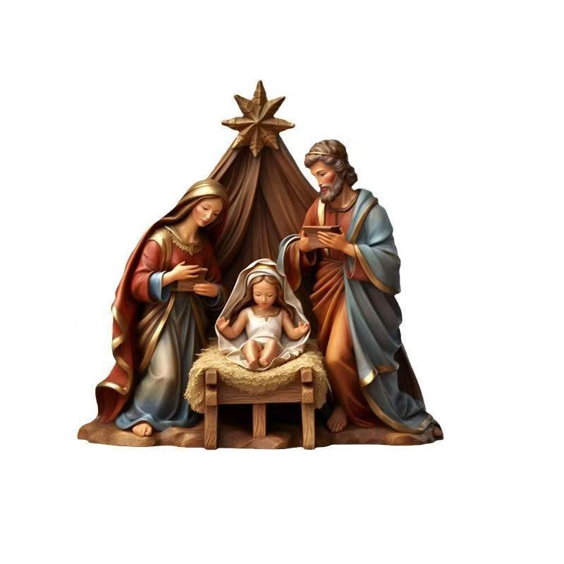 Christmas cross-border best-selling gifts: Acrylic decorative pendants, car interior rearview mirrors, home hanging items, Jesus pic 10