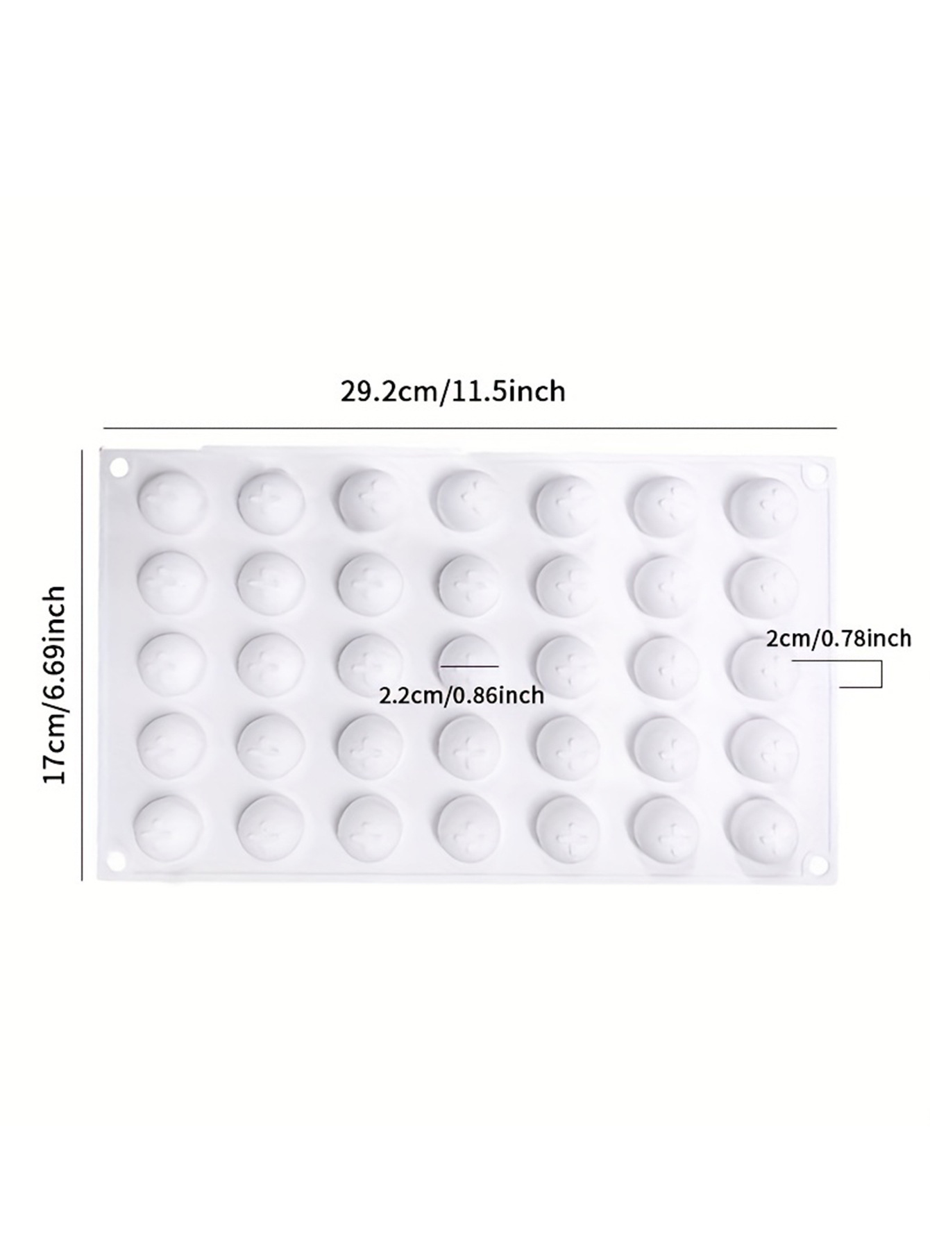 35g mooncake runny filling mold, bowl cake filling, small semi-spherical silicone mousse mold for baking pic 5