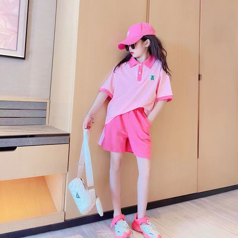 女童夏装2025新款短袖t恤夏款中大童洋气时髦衣服儿童夏季套装潮详情18