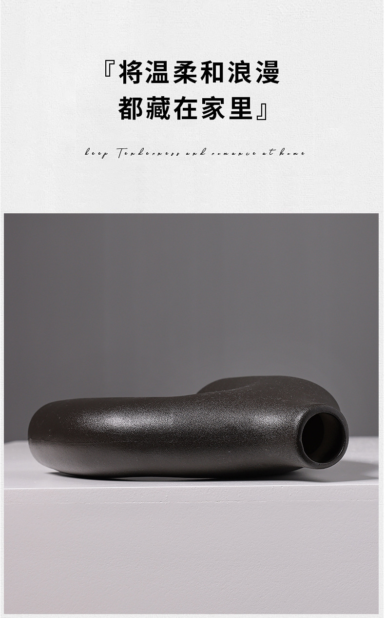 2025 Nordic Ins-style ceramic vase, creative living room flower arrangement, high-end artistic home decoration for hotels and homestays pic 15