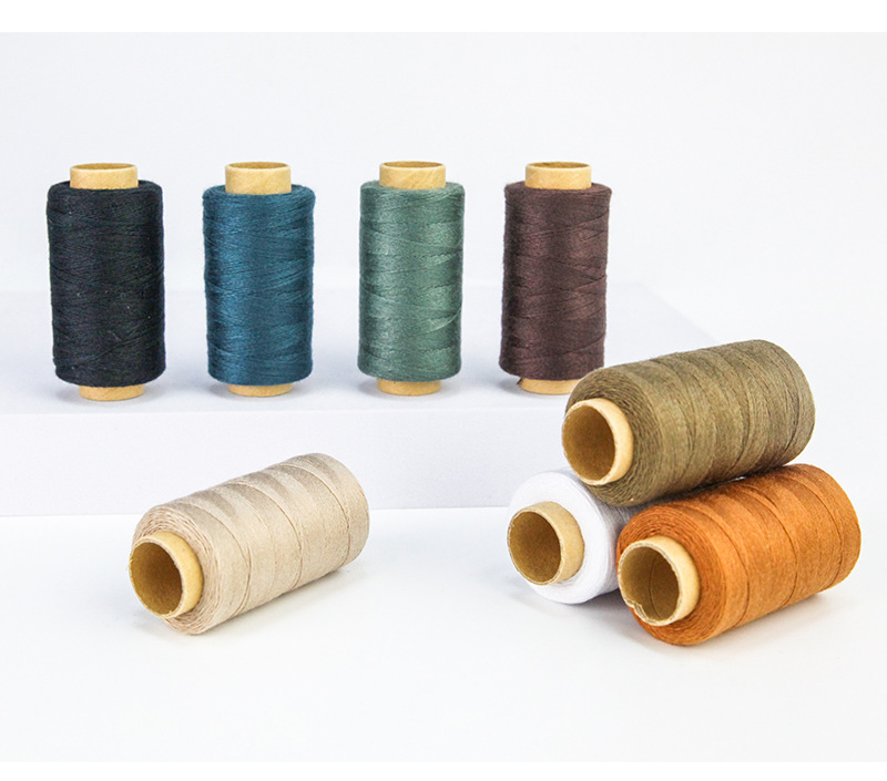 家用403小卷缝纫线 手工diy皮革手缝线 定色缝纫线套装涤纶缝衣线详情16