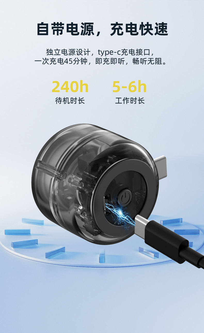 跨境直插式小音箱Type-c手机迷你播放器便携音响批发外放低音炮详情8