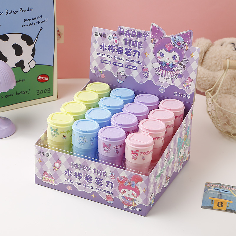 Foreign Trade 3708 Sweetheart Water Cup, Double-hole Pencil Sharpener, Cute Pencil Shaver, Student Pencil Sharpener pic 7