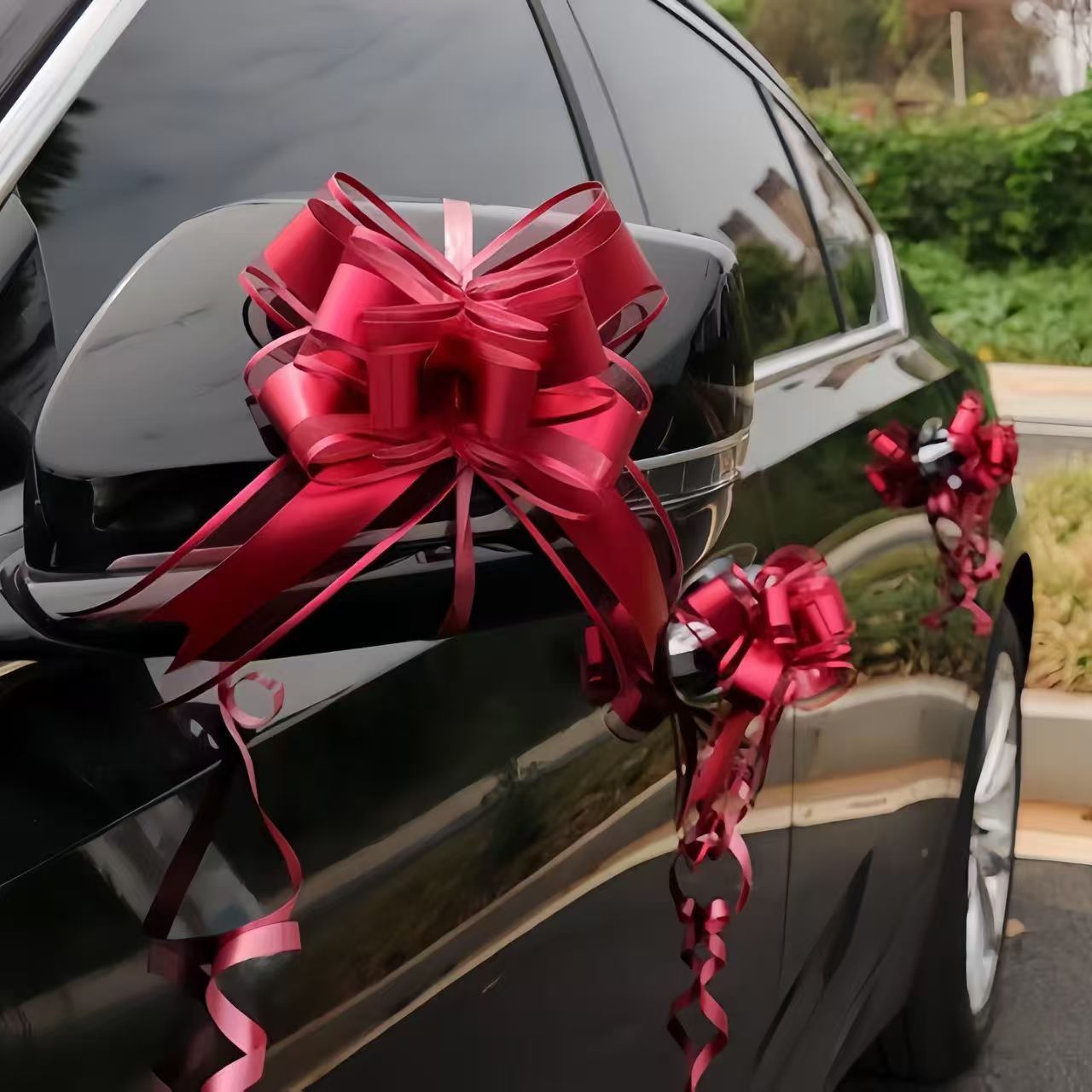新款结婚拉花蝴蝶结婚车门把手装饰婚庆用品婚房全套布置汽车婚礼详情5