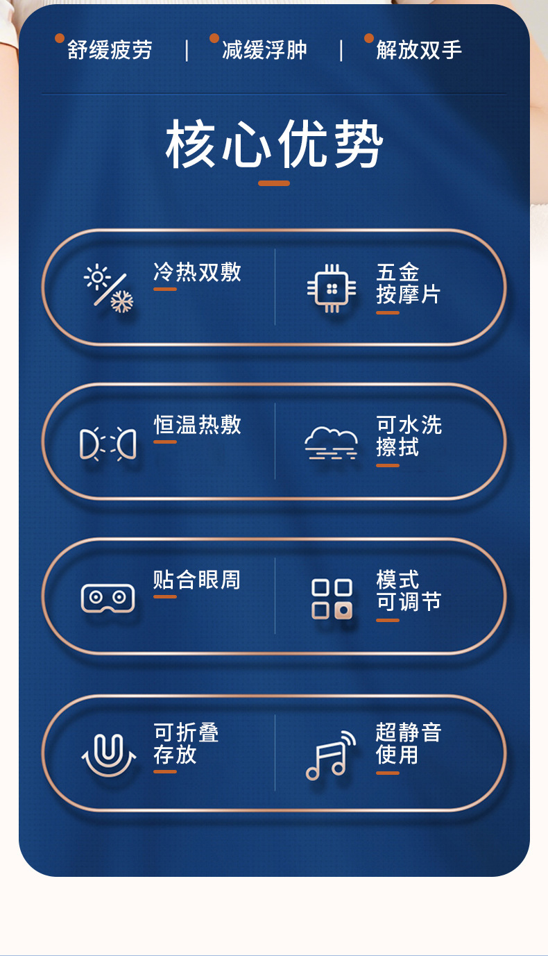 shanilak   跨境家用眼部按摩仪恒温热敷震动双功能可折叠便携美眼护眼智能仪详情2