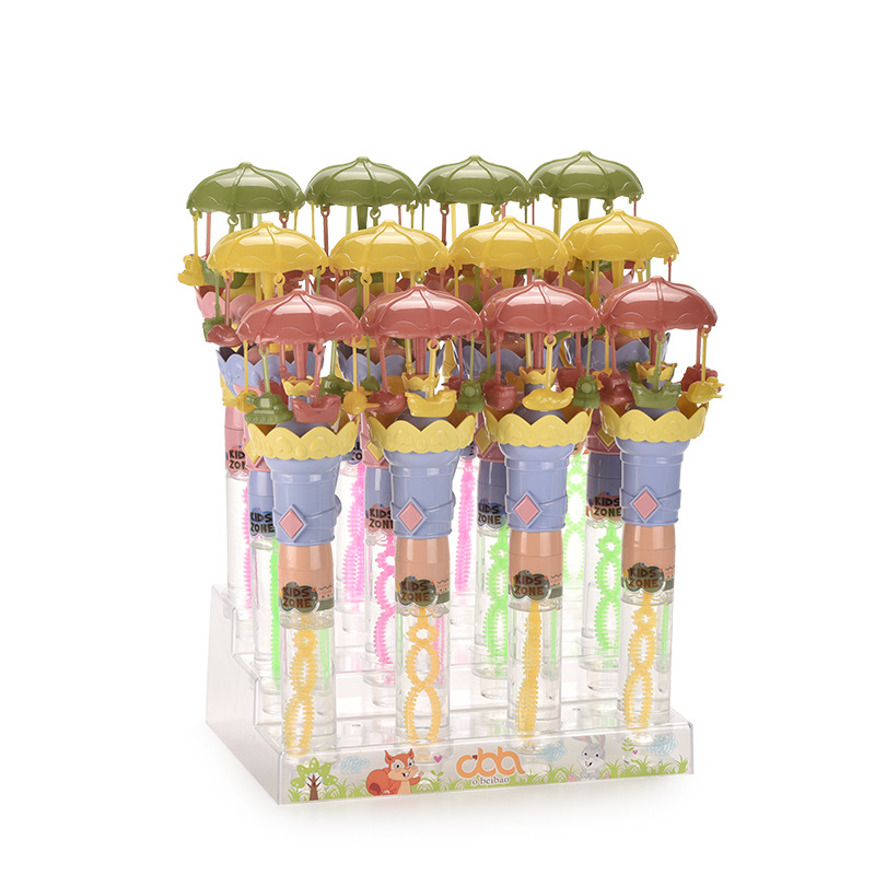 In-stock hand-cranked light carousel, Ferris wheel, fun mouth blowing bubble sticks, parent-child outdoor game bubble toys pic 11