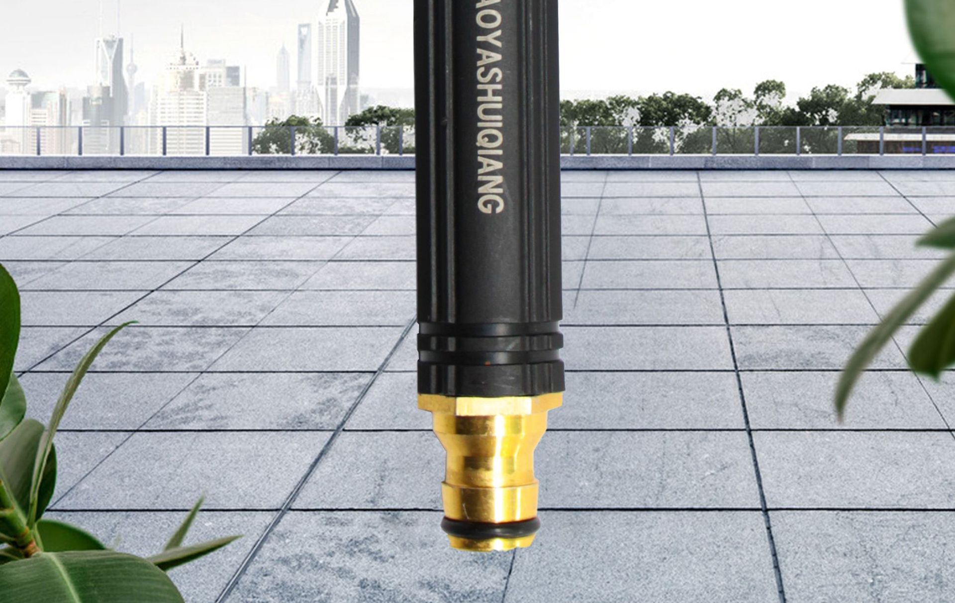 直喷水枪宝塔型高压水枪批发家用洗车园林黑金刚塑料体塑料壳喷头详情2