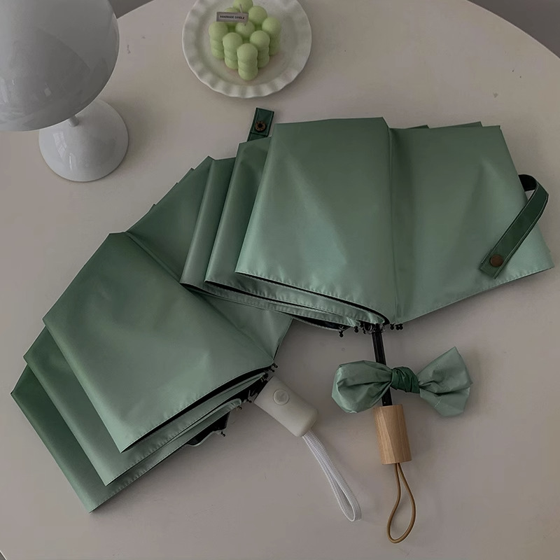 渐变遮阳雨伞晴雨两用女三折黑胶防晒伞防紫外线太阳伞折叠自动伞详情15