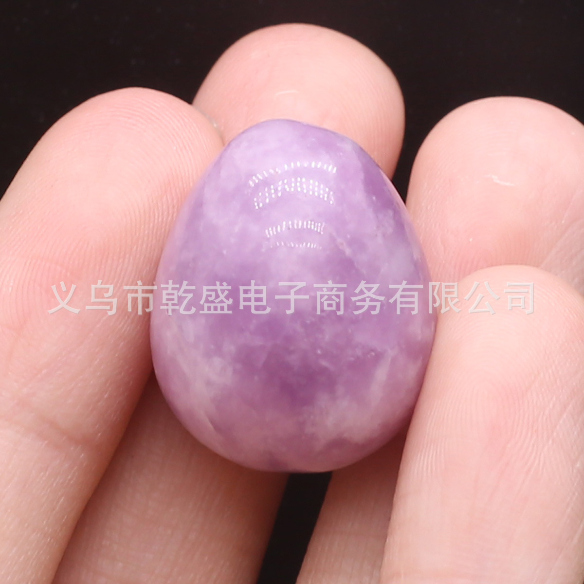 天然绿东陵紫晶黄玉鸡蛋摆件半宝石DIY装饰品小摆件详情2
