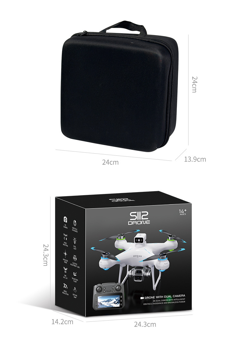 Cross-border bestseller: High-definition brushless aerial photography drone with screen remote control, intelligent obstacle avoidance aircraft toy pic 15